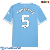 Fotballdrakt Herre Manchester City Elliot Anderson #5 Hjemmedrakt 2026-27 Kortermet